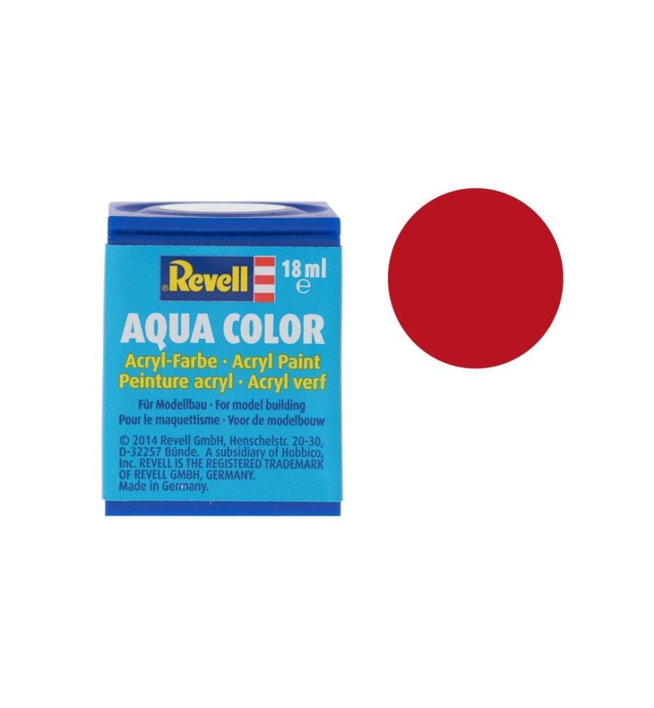 Revell - Peinture acrylique 36 330 rouge feu soyeux mat
