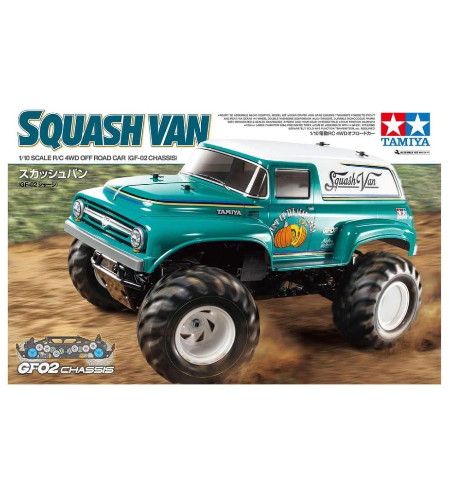 TAMIYA - Monster Truck Squash Van GF-02 4WD Kit de construction 1:10