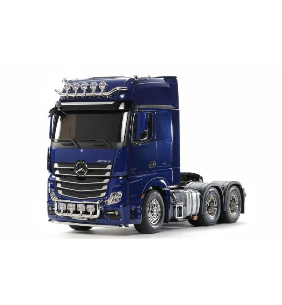 TAMIYA - Camion Mercedes Actros 3363 Gigaspace 6x4 Bleu, kit, 1:14