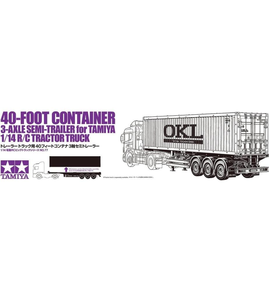 TAMIYA - Conteneur Semi-remorque 3-Axle 1:14