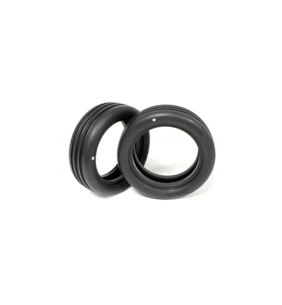 TAMIYA - Pneu Wide-grooved avant, buggy, 2 pièces