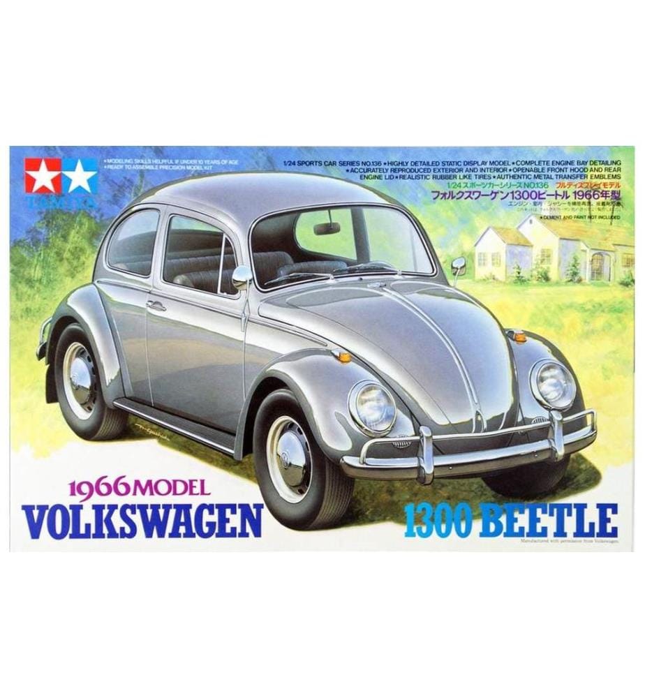 TAMIYA - Kits de montage VW Coccinelle 1300, 1966 1:24