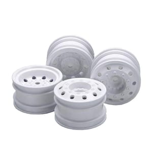 TAMIYA - Jantes Racing Truck Kit, Avant & Arrière, Blanc, 1:14