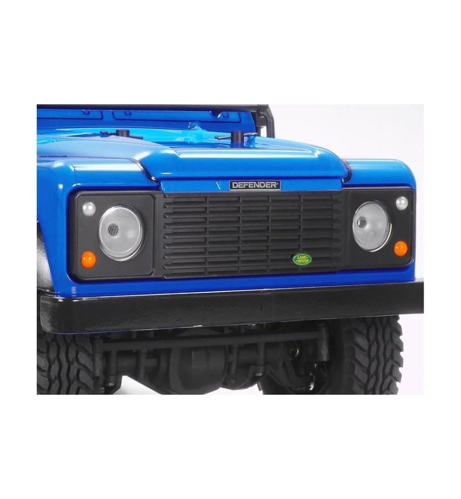 TAMIYA - Scale Crawler Land Rover Defender D90 bleu, CC-02 1:10, kit de construction