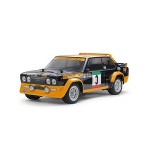 TAMIYA - Rallye Fiat 131 Abarth Olio MF-01X Jaune, kit de construction, 1:10
