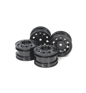 TAMIYA - Jantes Racing Truck Kit, Avant & Arrière, Noir, 1:14