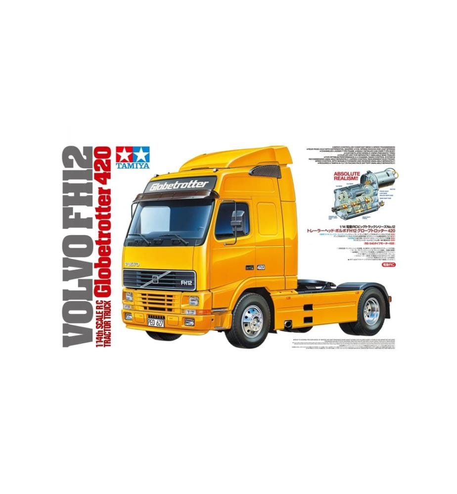 TAMIYA - Camion Volvo FH12 420 Globetrotter 4x2 Kit de construction, 1:14