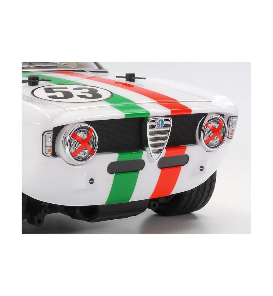 TAMIYA - Voiture de tourisme Alfa Romeo Giulia Sprint GTA MB-01 Blanc, kit de construction, 1:10