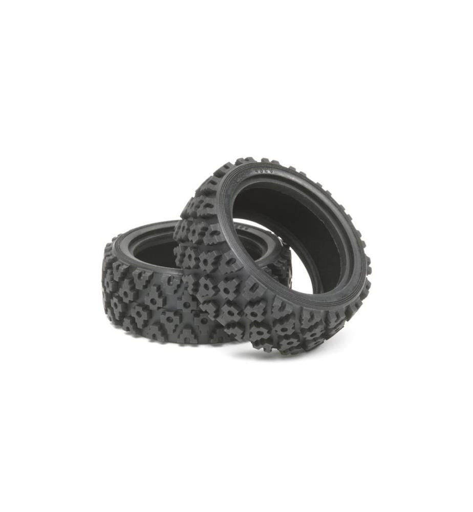 TAMIYA - Pneu Rally Block, 26 mm, 2 pièces
