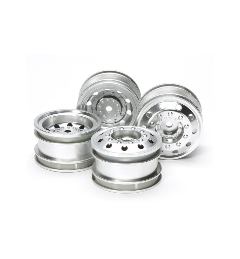 TAMIYA - Jantes Racing Truck Kit, avant & arrière, argent, 1:14