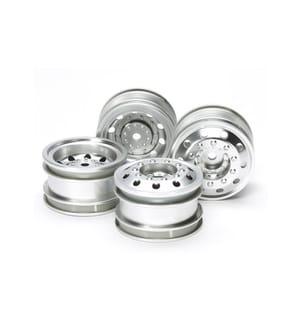 TAMIYA - Jantes Racing Truck Kit, avant & arrière, argent, 1:14