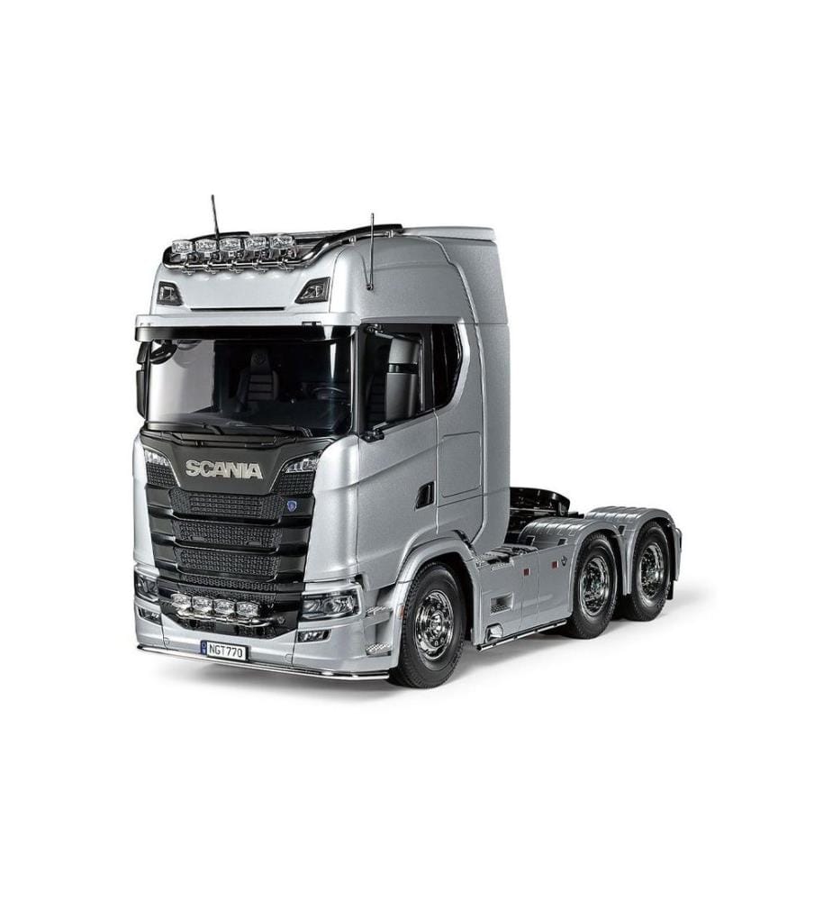 TAMIYA - Camion Scania 770 S 6x4 Argent, kit de construction, 1:14