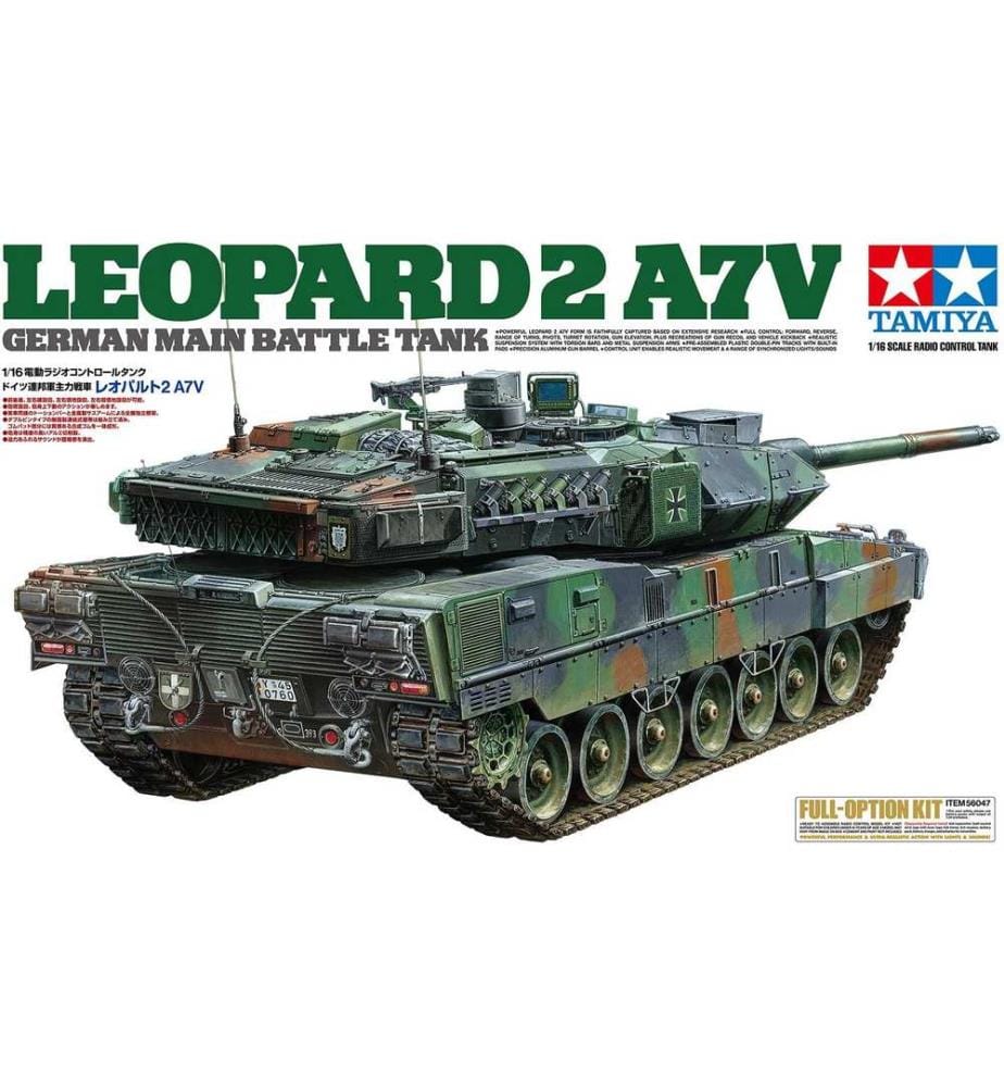 TAMIYA - Panzer German Battle Tank Leopard 1:16, Full Option Kit