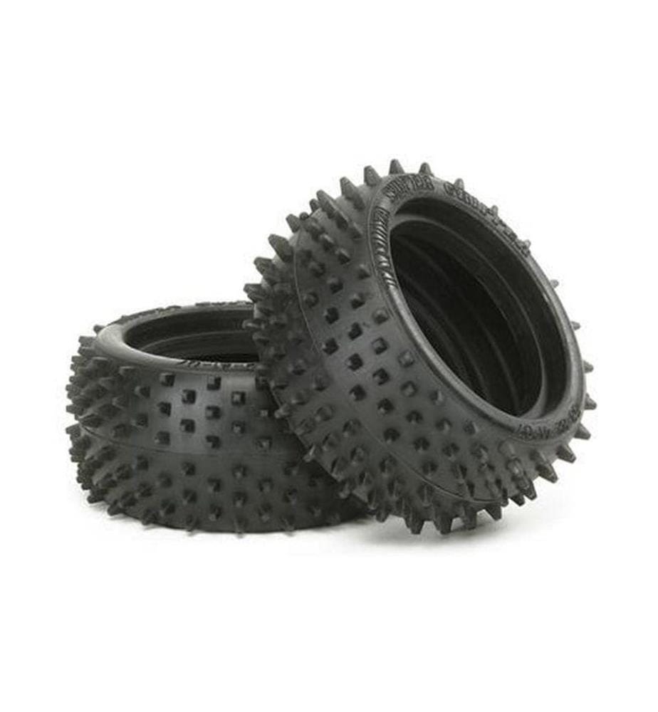 TAMIYA - Pneu Square Spike arrière, buggy, 2 pièces