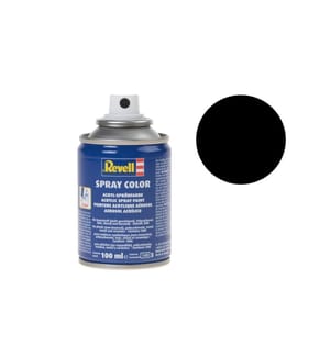 Revell - Acrylique en bombe 100 ml Couvrant/mat-Noir mat