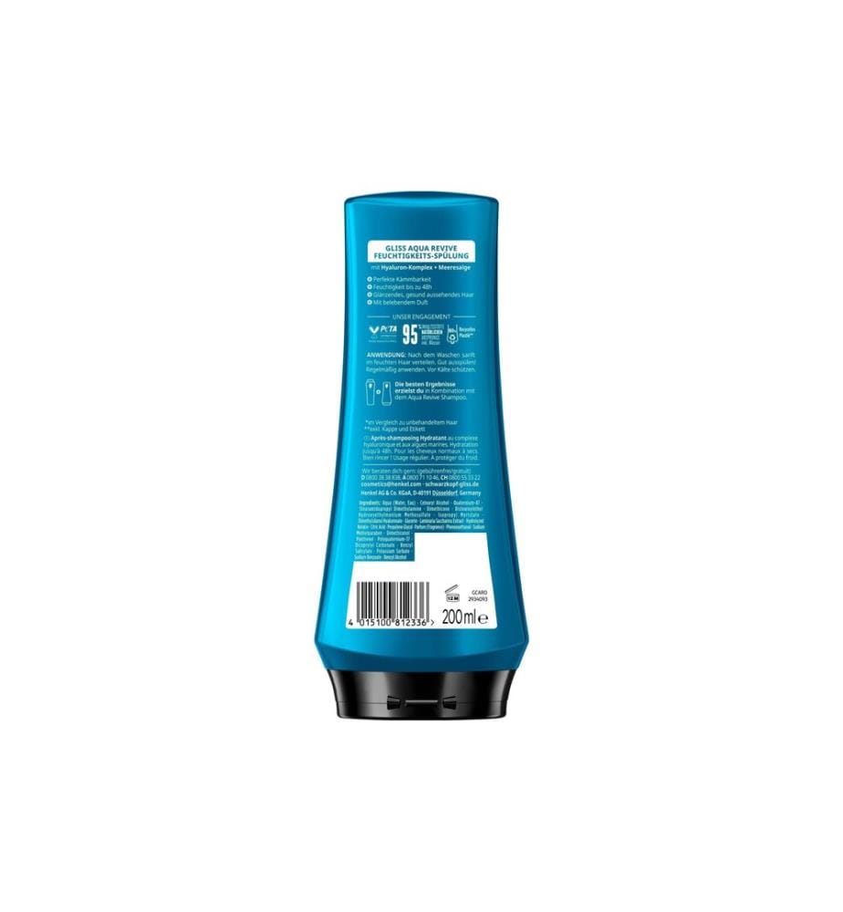 Schwarzkopf GLISS - Après-shampoing Aqua Revive 200 ml