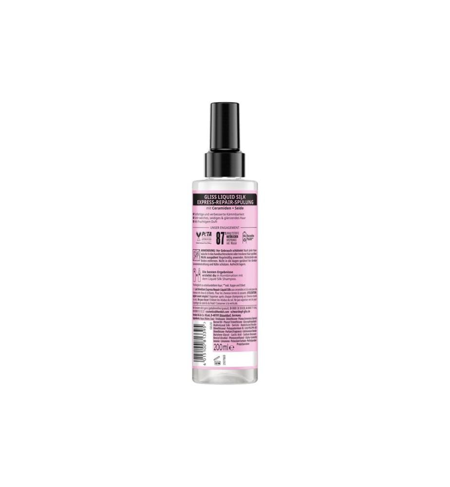 Schwarzkopf GLISS - Après-shampoing Liquid Silk Express 200 ml