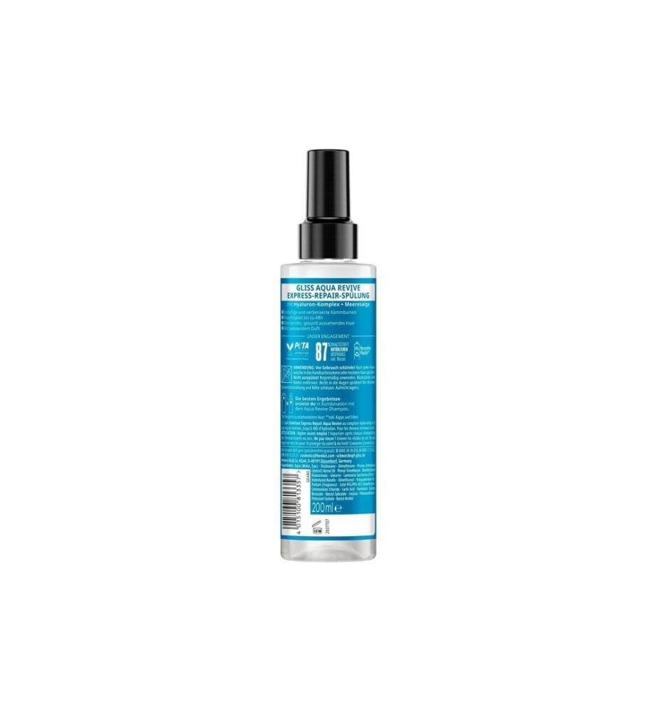 Schwarzkopf GLISS - Après-shampoing Aqua Revive Express 200 ml