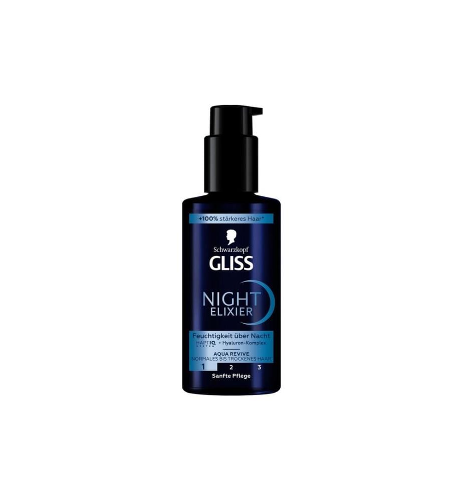 Schwarzkopf GLISS - Haarkur Aqua Revive Night Elixier 100 ml