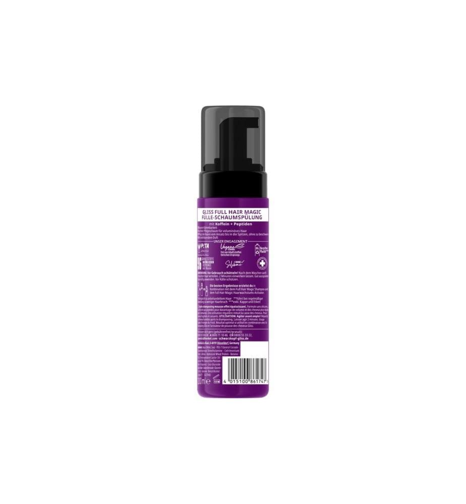 Schwarzkopf GLISS - Haarkur Schaum-Spülung Full Hair Magic 200 ml