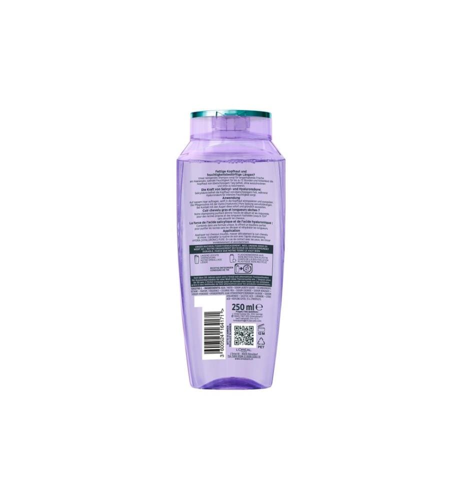 L'Oréal Elsève - Shampoo Elseve Hydra Hyaluronic Pure 72H 250 ml