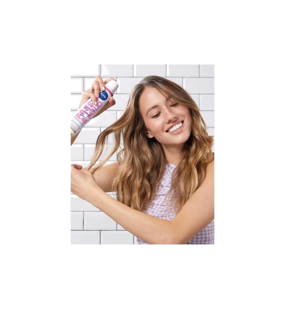 NIVEA - Shampoing sec     cheveux bruns et moyennement bruns 200 ml