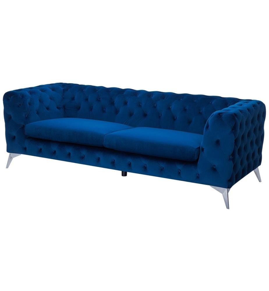 Divano 3 posti SOTRA Velluto Blu marino
