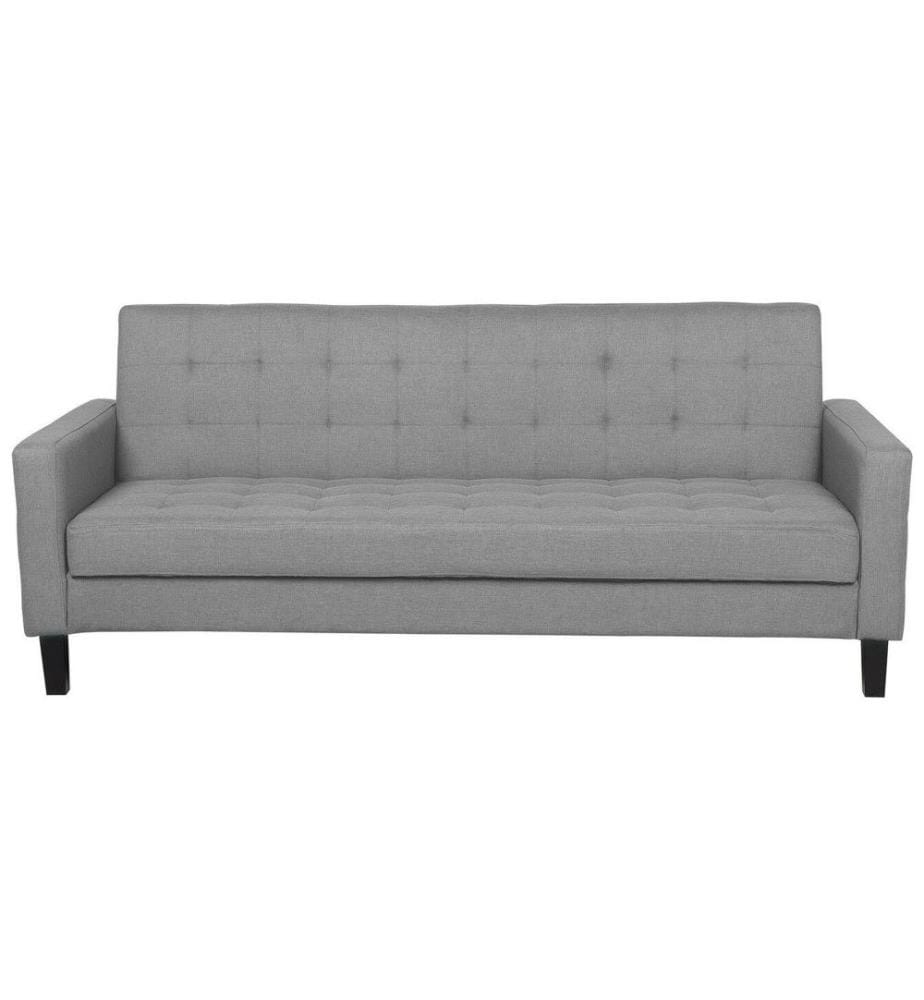 Sofa Bed 3 Seater VEHKOO Fabric Light Grey