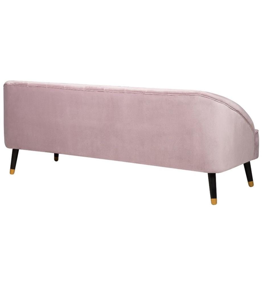 Sofa 3-Sitzer ALSVAG Samtstoff Rosa