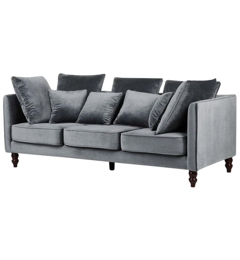 Sofa 3-Sitzer FENSTAD Samtstoff Grau