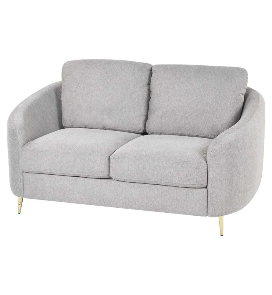 Sofa 2-Sitzer TROSA Stoff Hellgrau