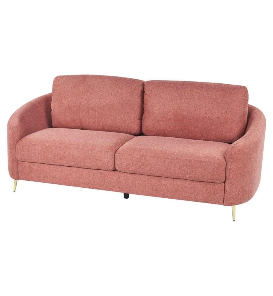 Sofa 3-Sitzer TROSA Stoff Rosa