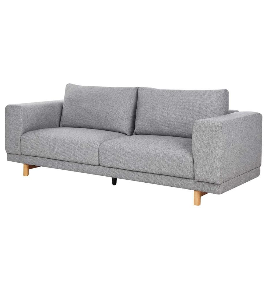 Sofa 3-Sitzer NIVALA Stoff Hellgrau