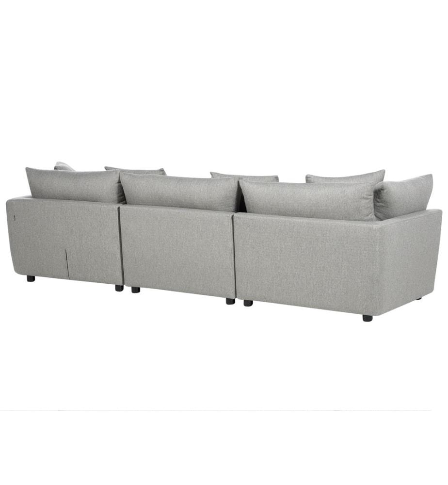 Sofa 3 Seater SIGTUNA Fabric Light Grey