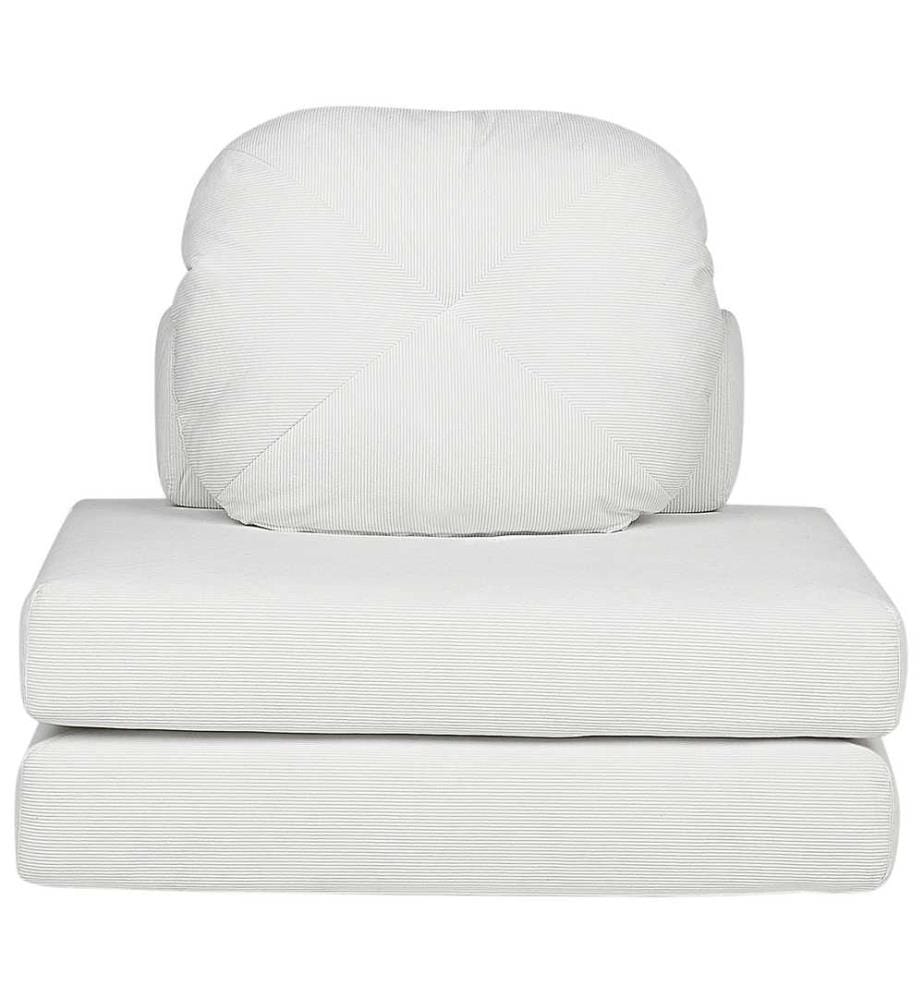 1-Sitzer Schlafsofa OLDEN Cord Cremeweiss