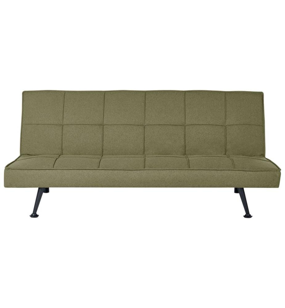 Sofa Bed 3 Seater HASLE Fabric Olive Green