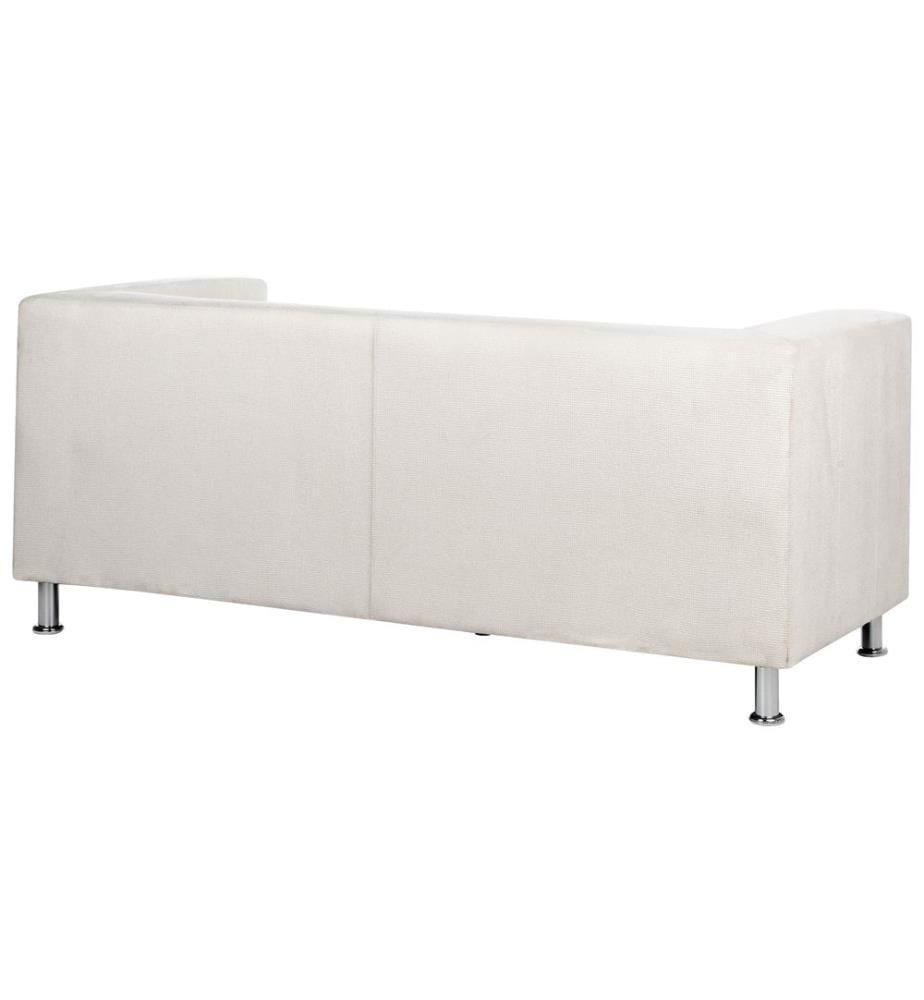 Sofa 3-Sitzer FLORO Chenillegewebe Cremeweiss
