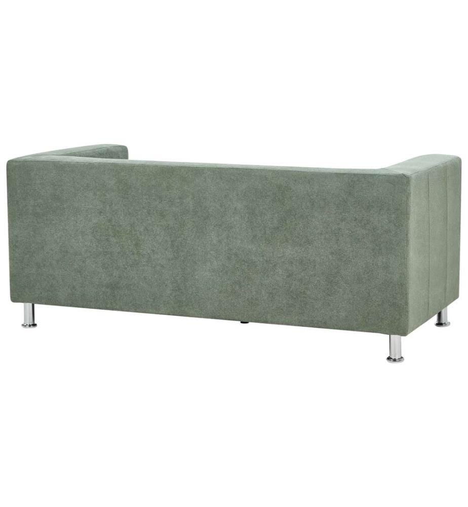 Sofa 3-Sitzer FLORO Chenillegewebe Hellgrün