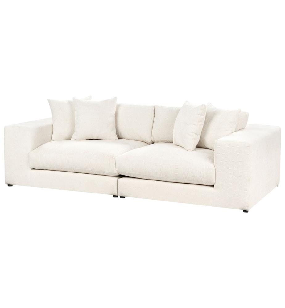 Sofa 3-Sitzer GLORVIKA II Stoff Cremeweiss