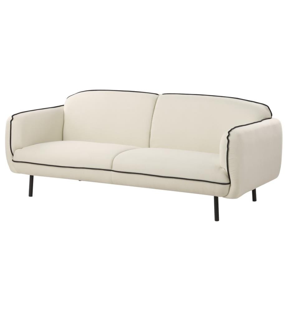 Sofa 3-Sitzer TONSBERG Stoff Hellbeige