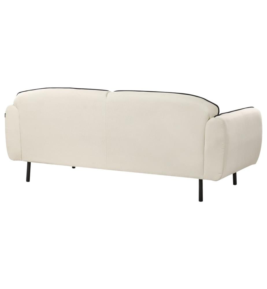 Sofa 3-Sitzer TONSBERG Stoff Hellbeige