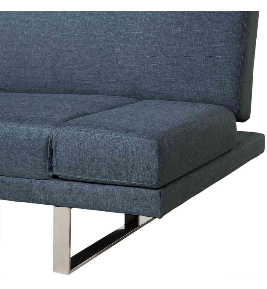 Sofa Bed 2 Seater YORK Fabric Blue