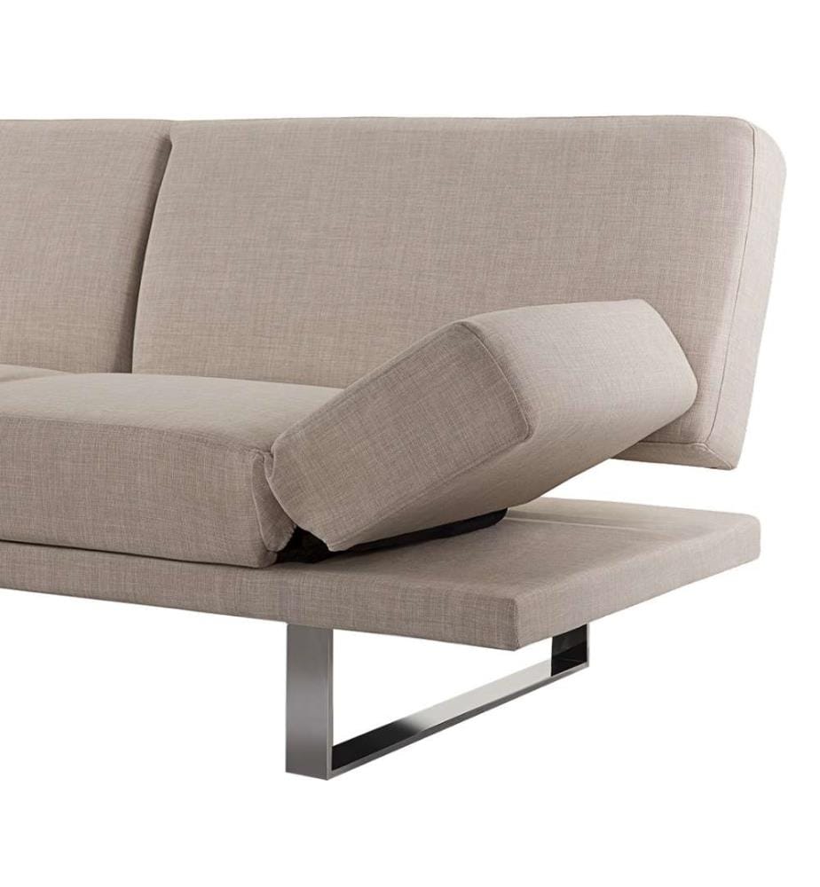 Schlafsofa 2-Sitzer YORK Stoff Beige