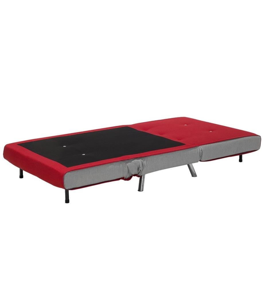 Single Sofa Bed FARRIS Fabric Red