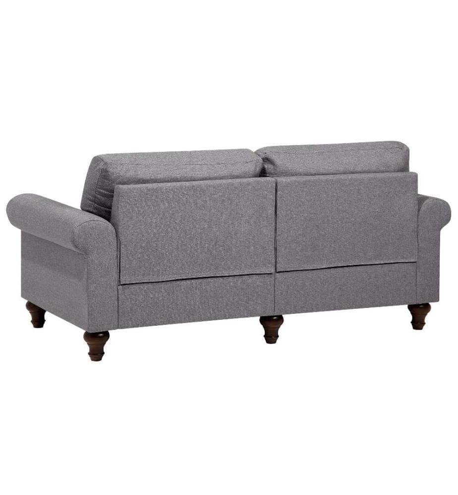 Sofa 3-Sitzer OTRA Stoff Hellgrau