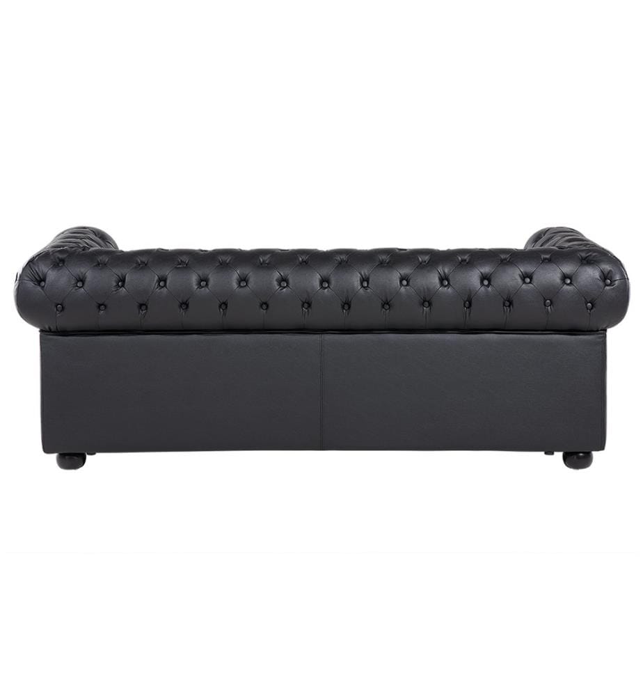Canapé 3 places CHESTERFIELD Cuir Noir