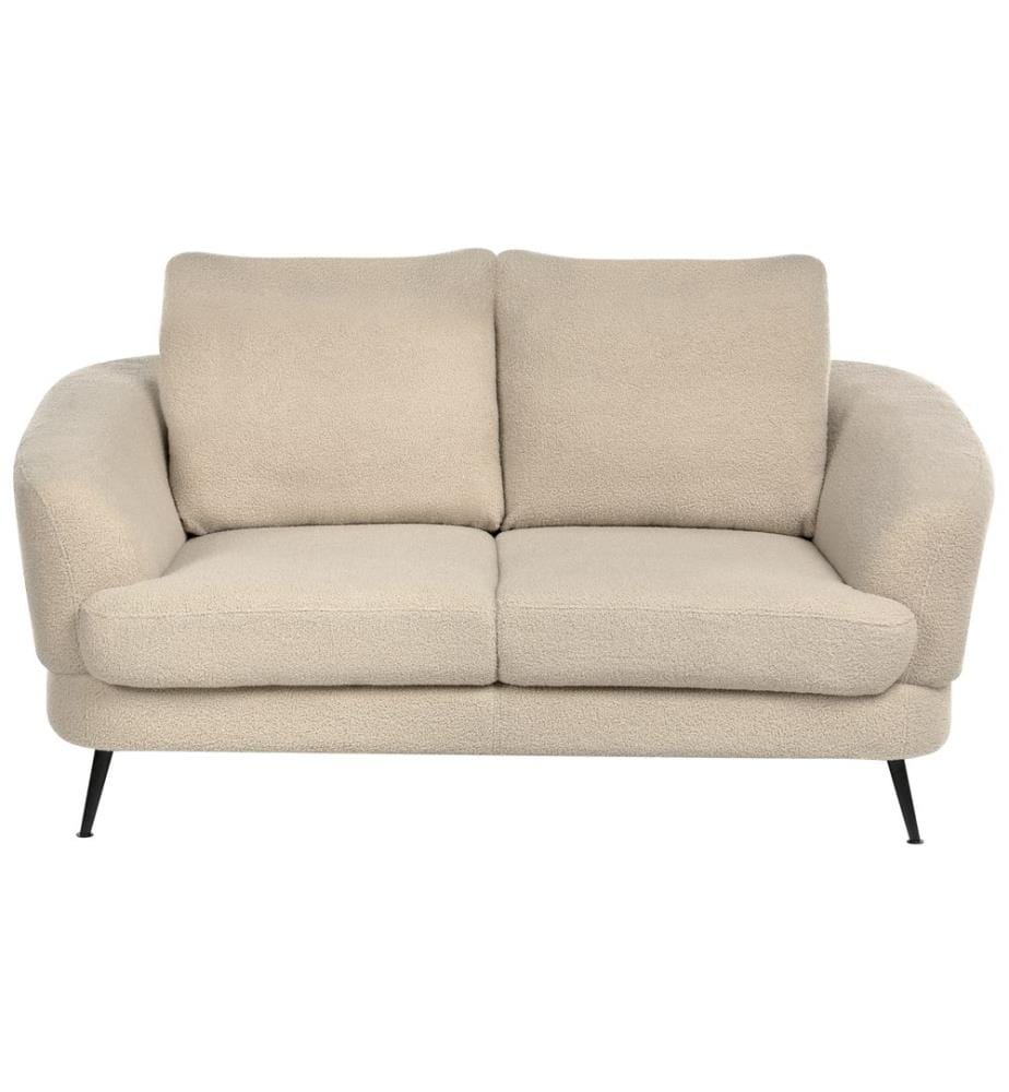 Sofa 2-Sitzer KJAER Bouclé Hellbeige