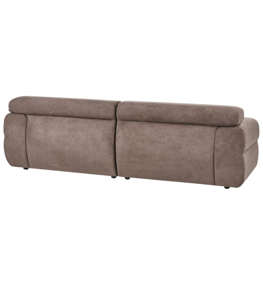 Canapé 3 places HOVDEN Tissu Marron