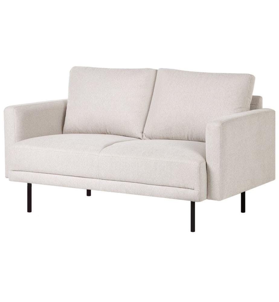 Canapé 2 places BREDA Tissu Beige clair