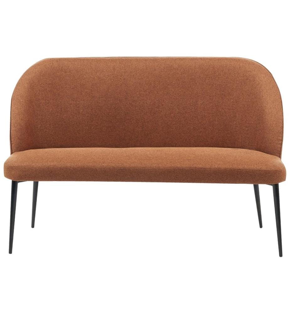 Banc de salle à manger 2 places OSBY Tissu Marron